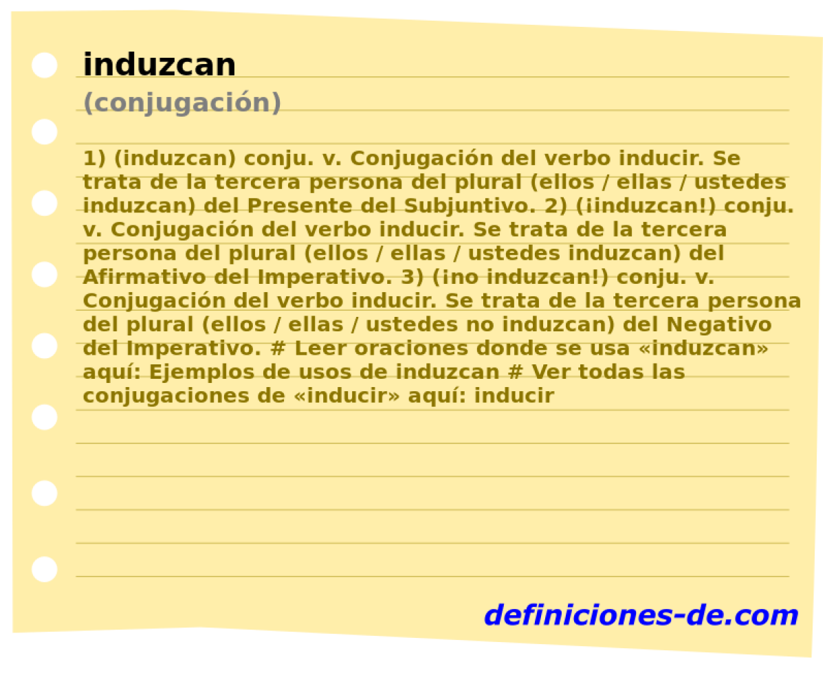 induzcan (conjugacin)