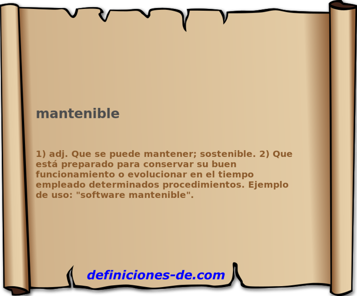 mantenible 