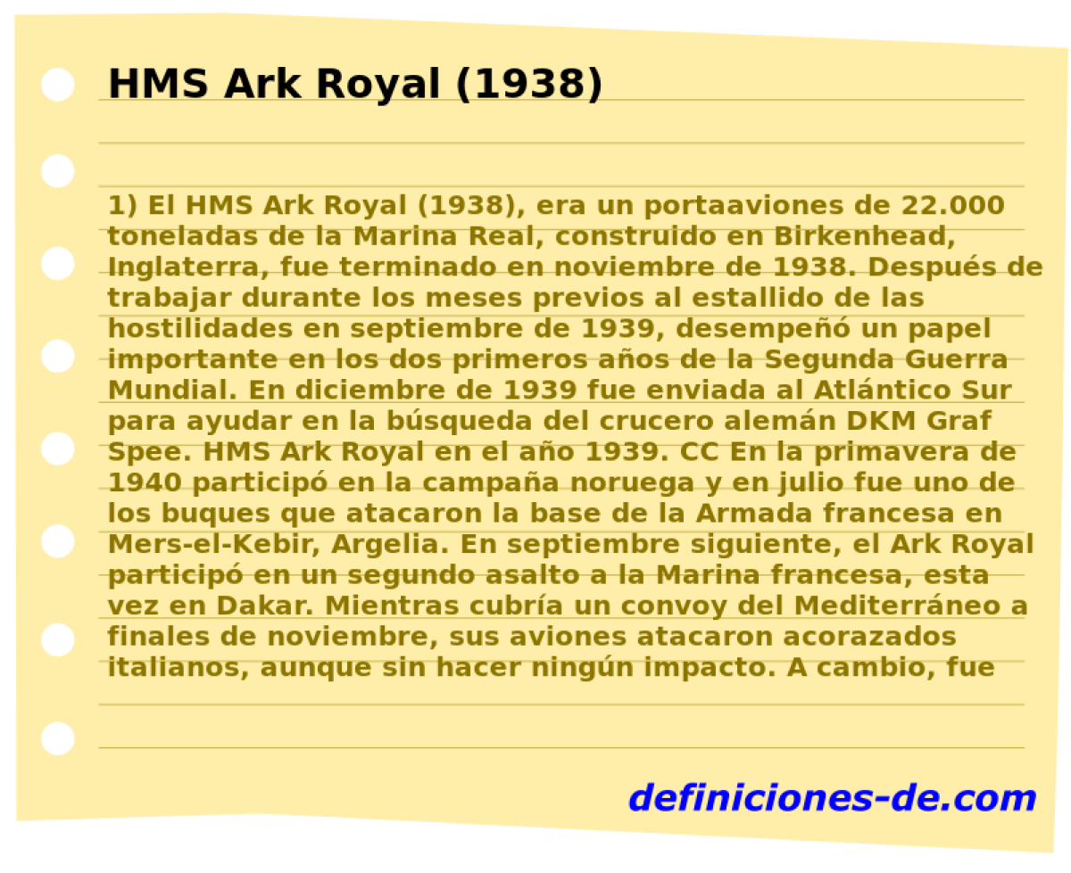 HMS Ark Royal (1938) 