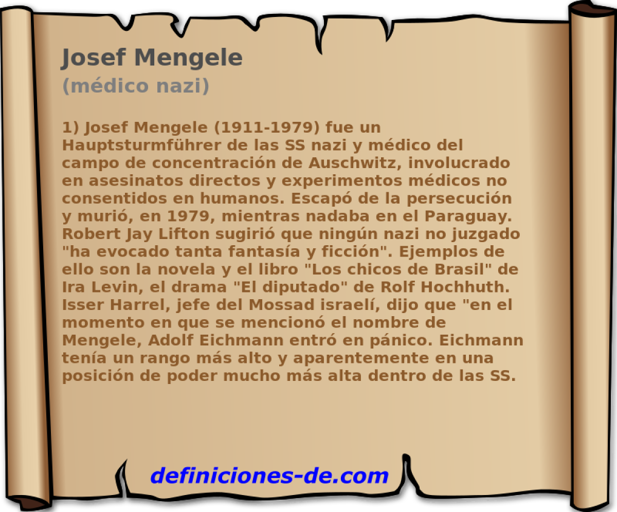Josef Mengele (mdico nazi)