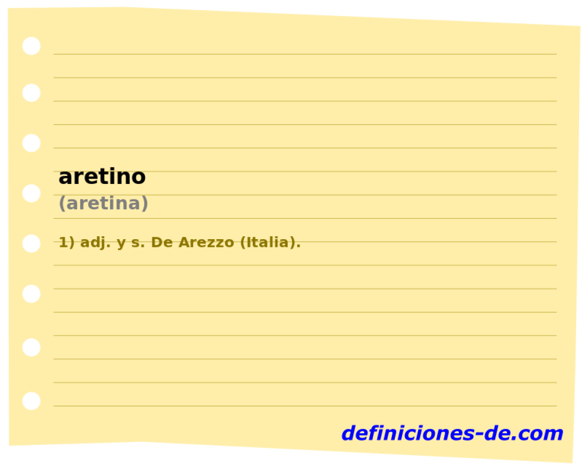 aretino (aretina)