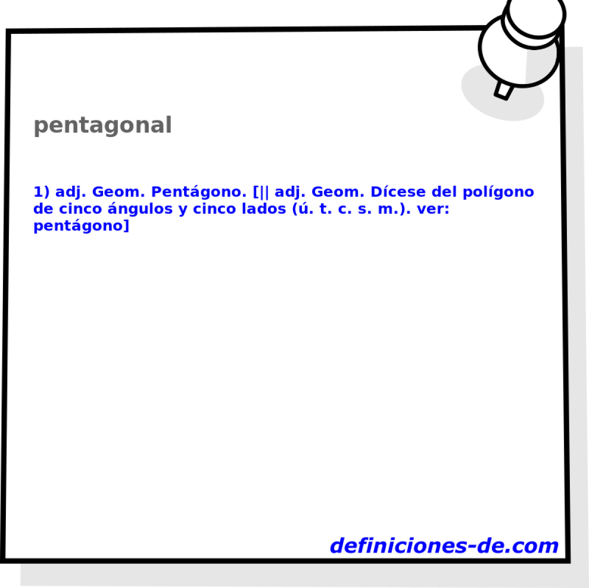 pentagonal 