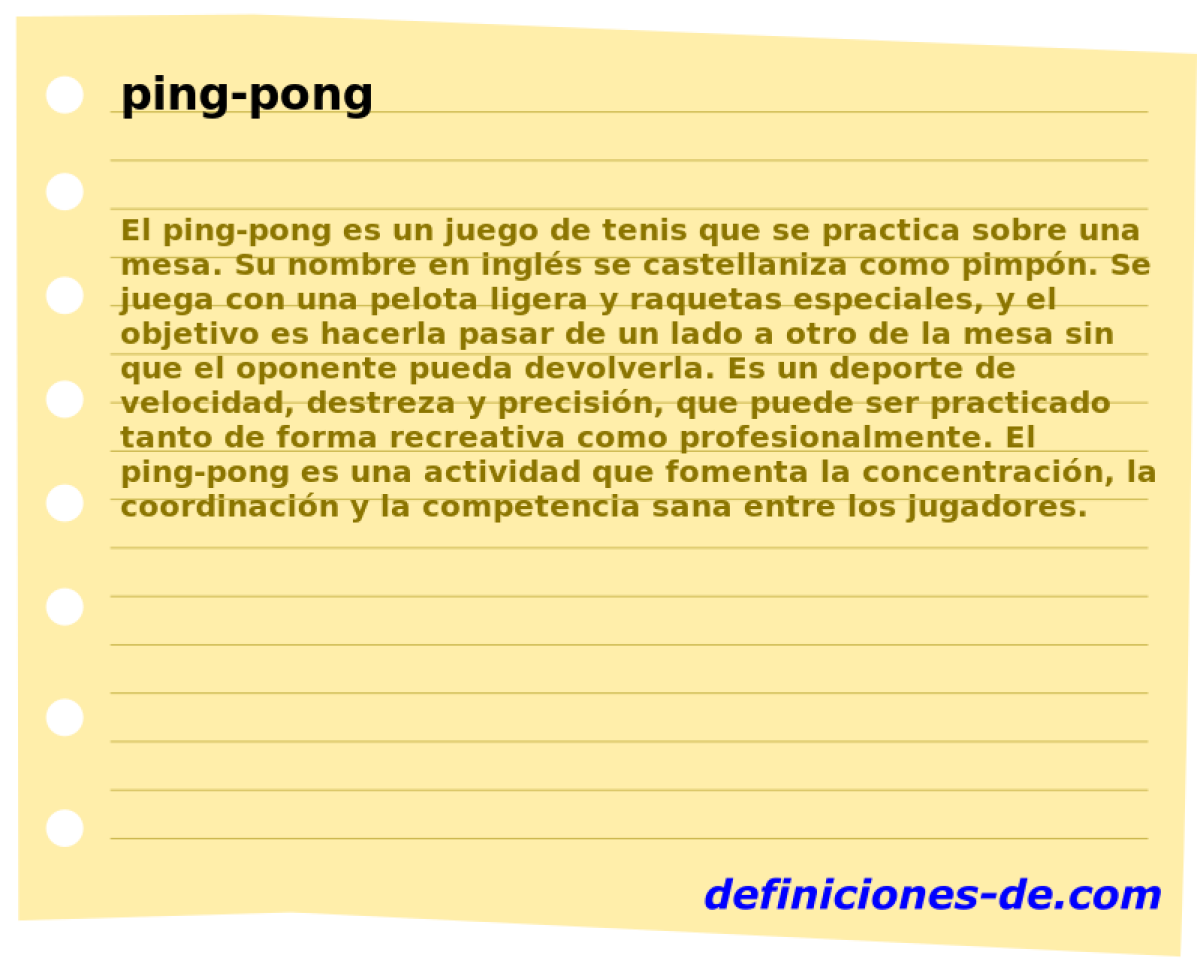ping-pong 