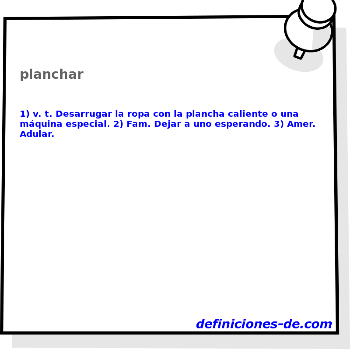 planchar 