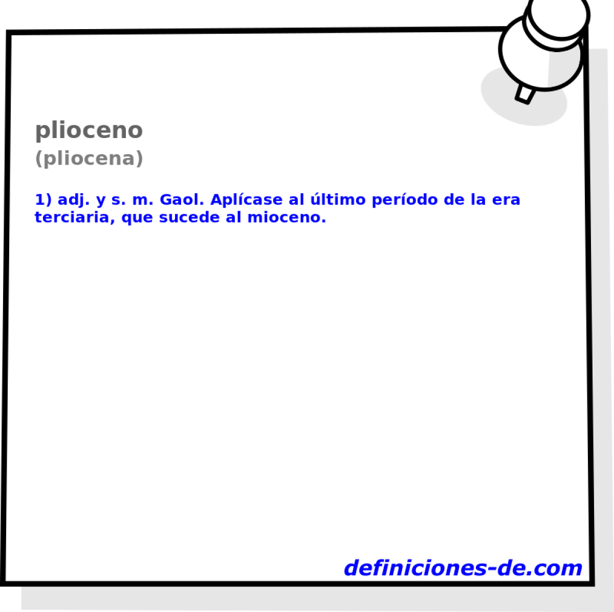 plioceno (pliocena)