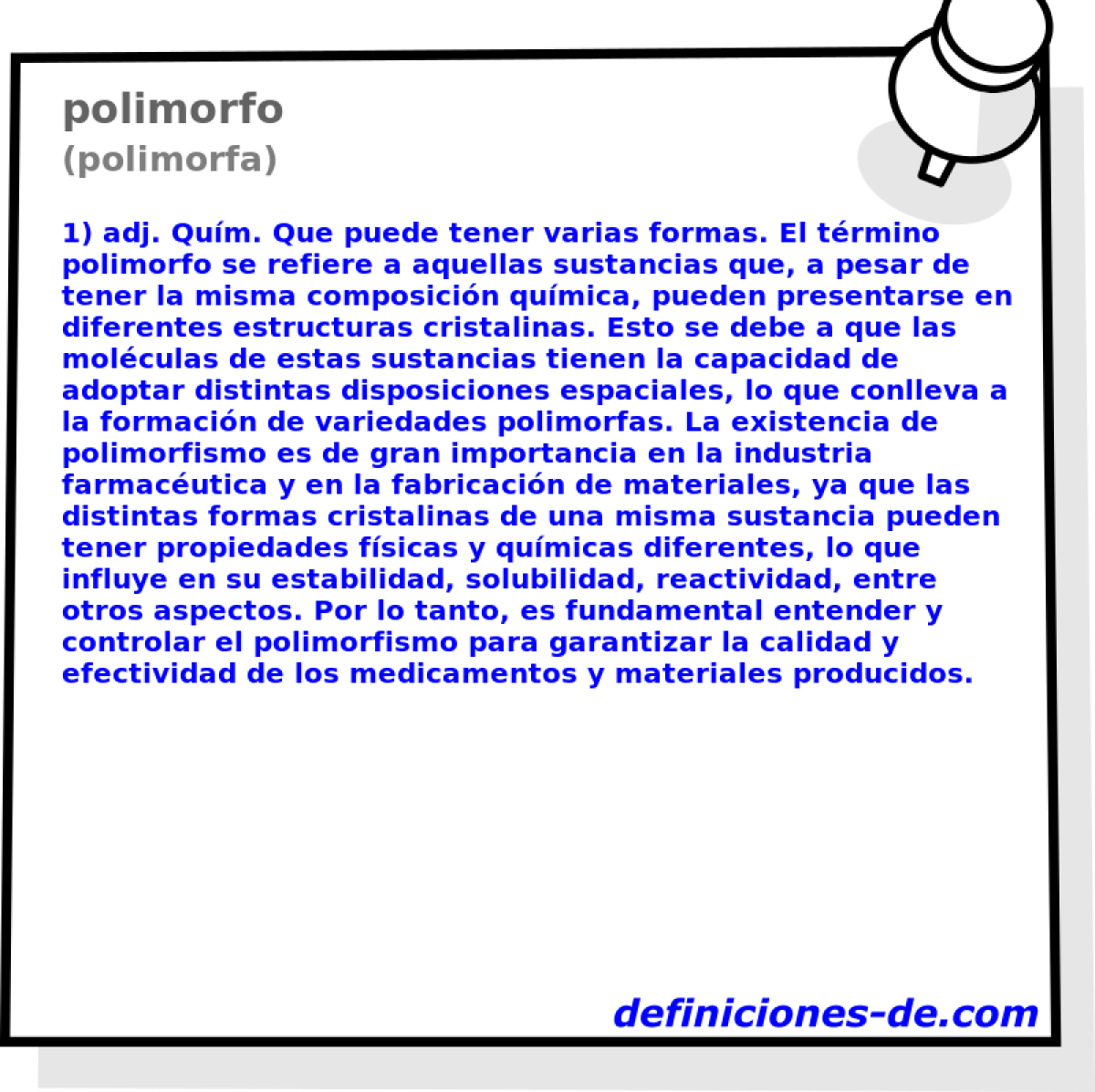 polimorfo (polimorfa)