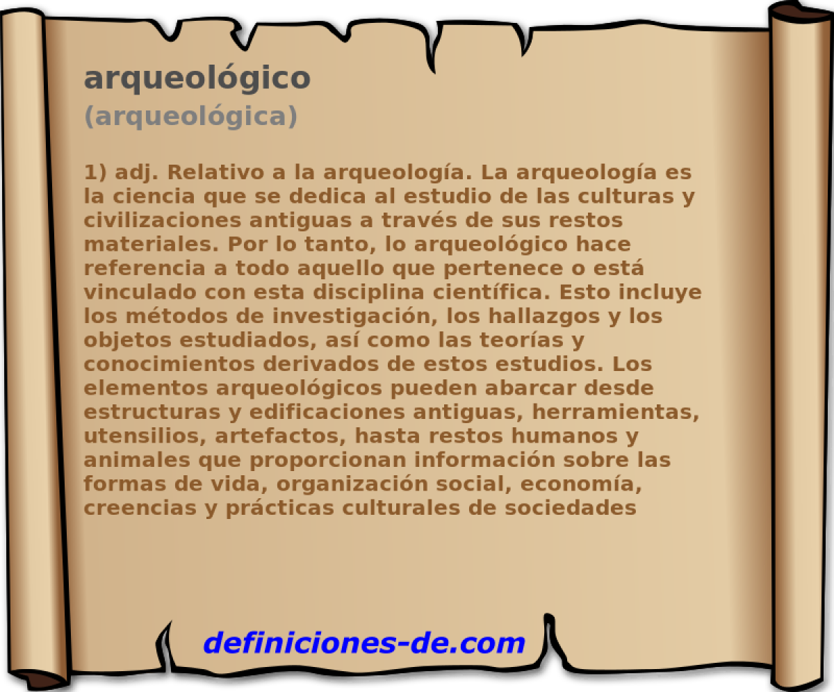 arqueolgico (arqueolgica)