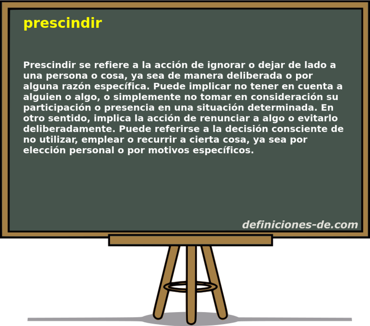 prescindir 