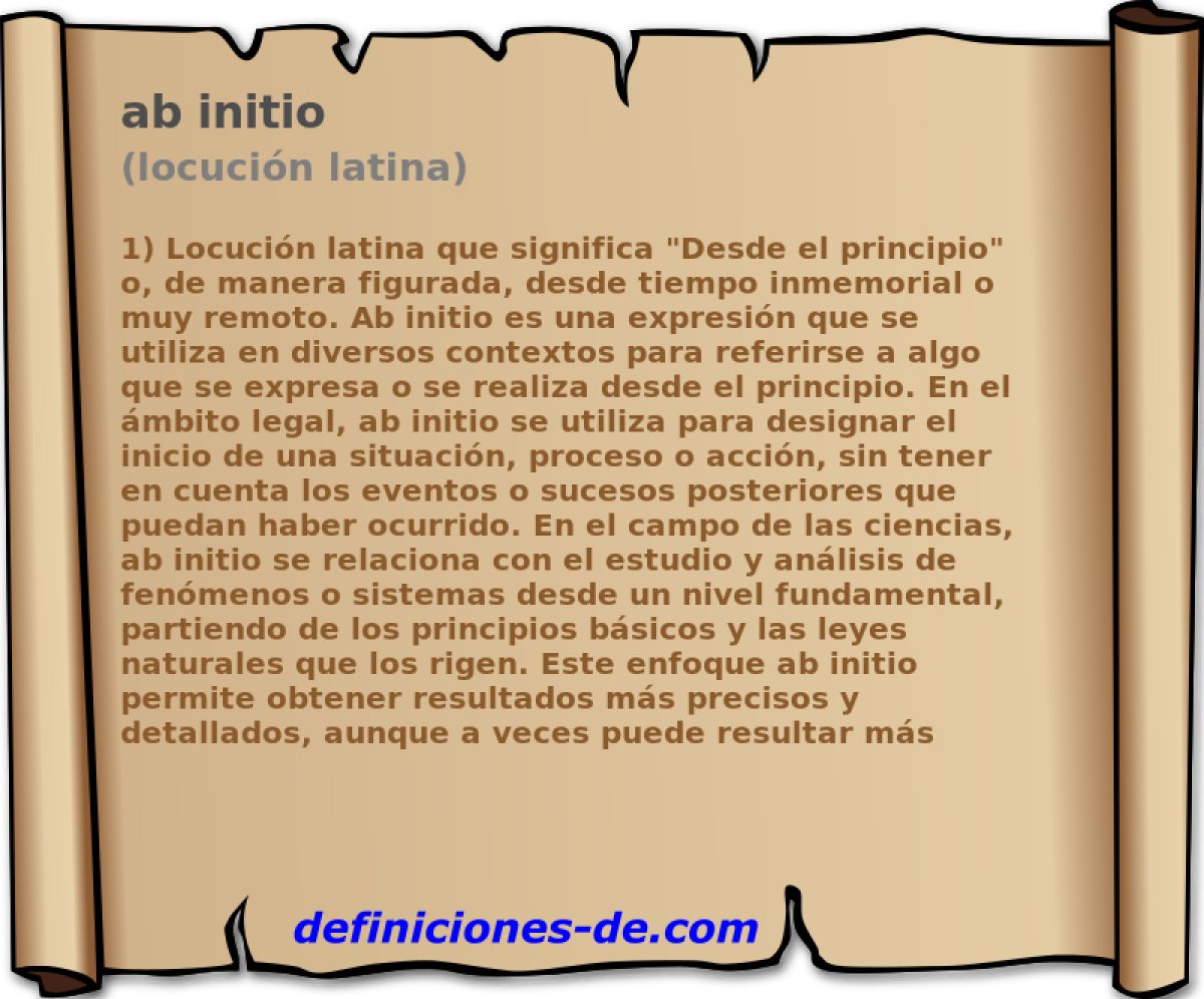 ab initio (locucin latina)