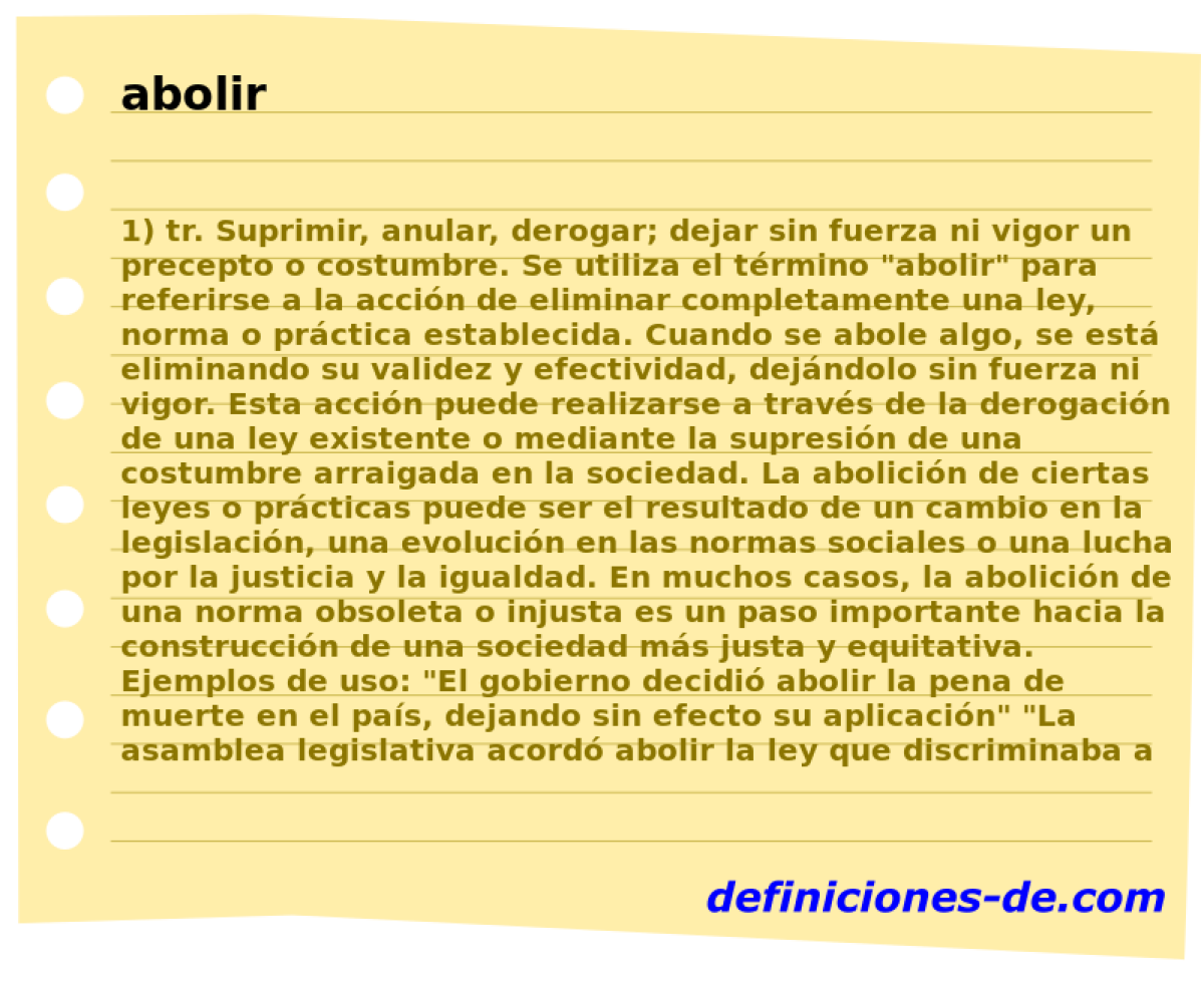 abolir 