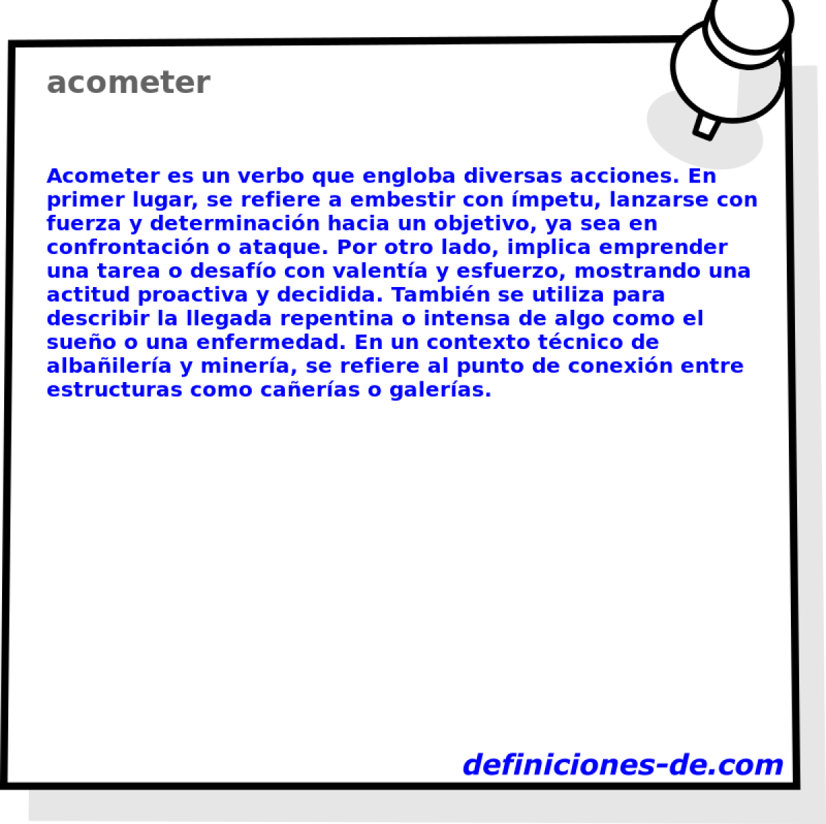 acometer 