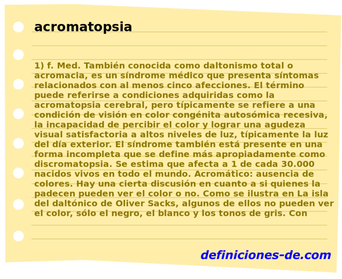 acromatopsia 