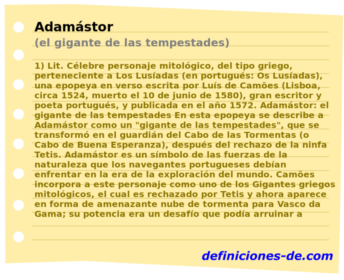 Adamstor (el gigante de las tempestades)