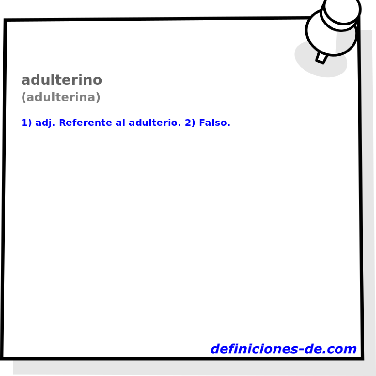 adulterino (adulterina)