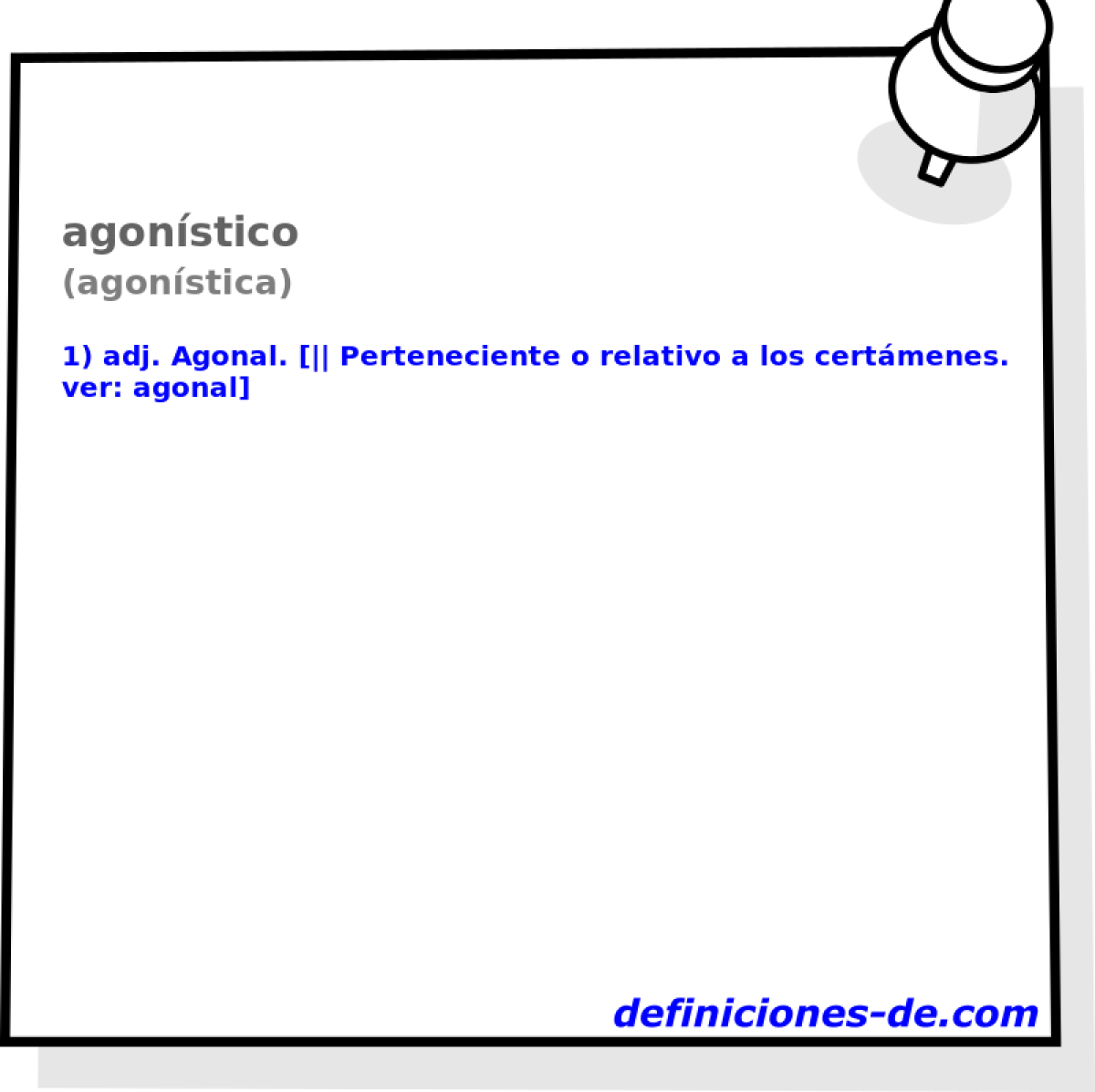 agonstico (agonstica)