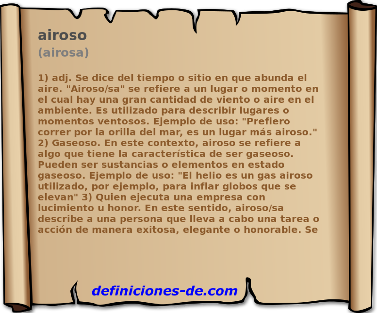 airoso (airosa)