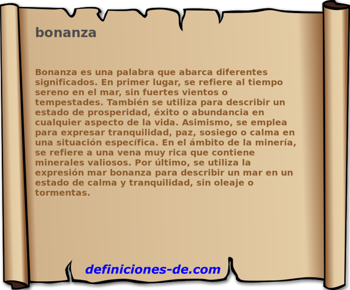 bonanza 