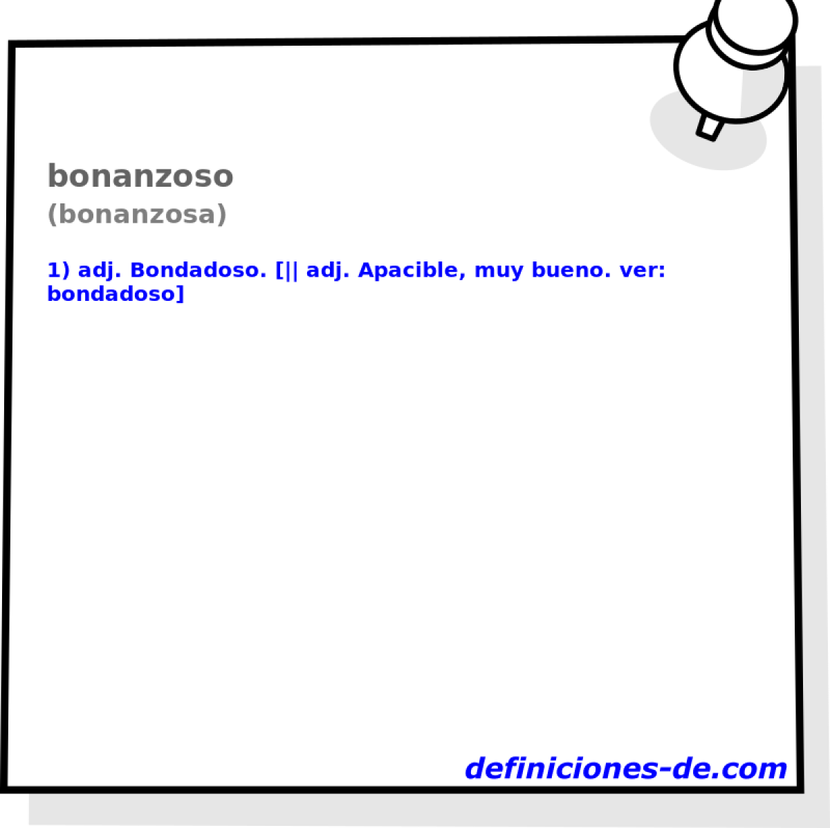 bonanzoso (bonanzosa)