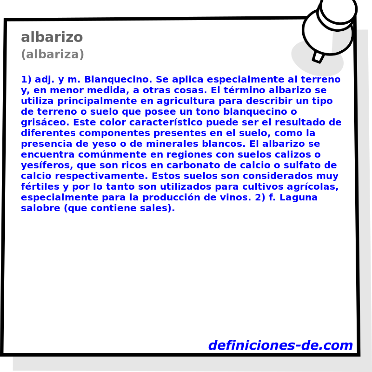 albarizo (albariza)