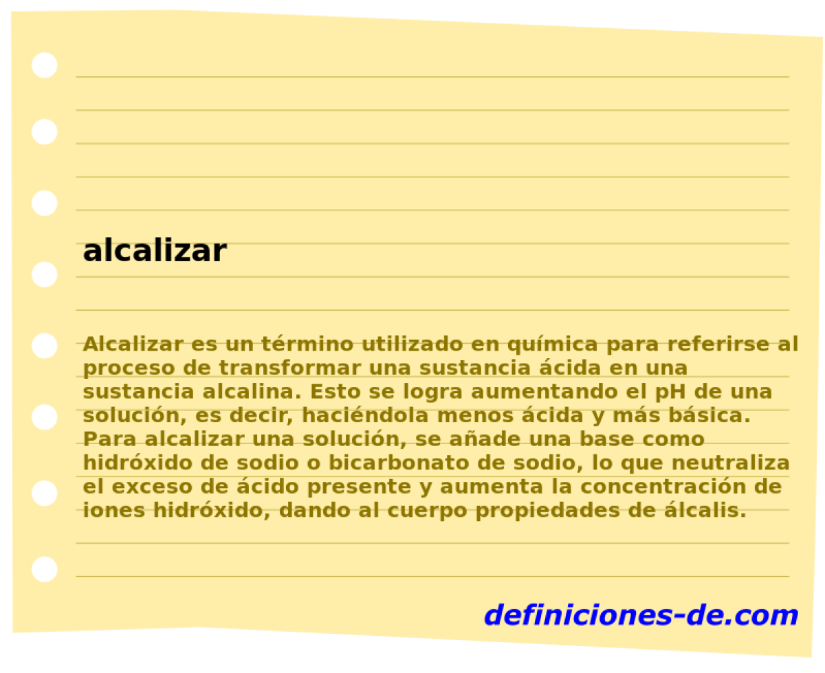 alcalizar 