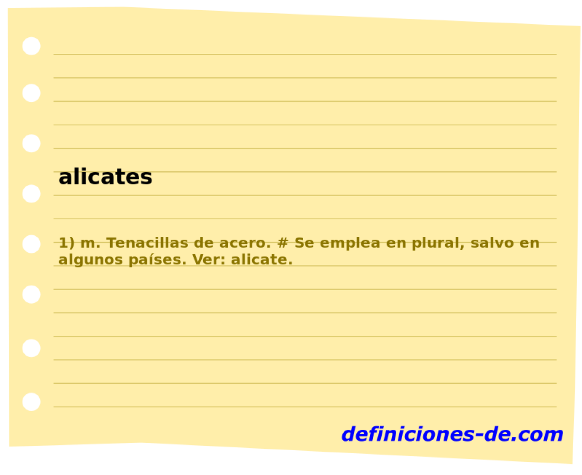 alicates 