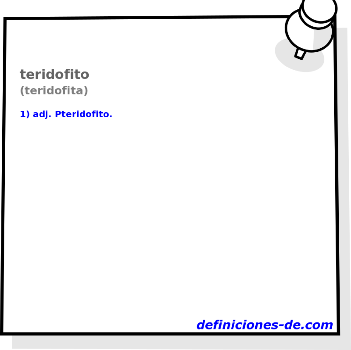 teridofito (teridofita)