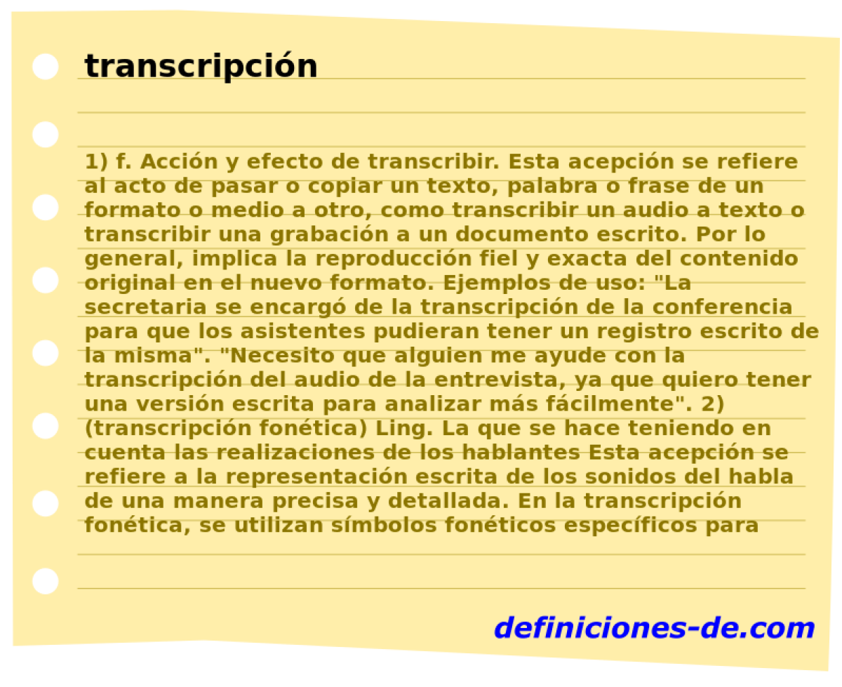 transcripcin 