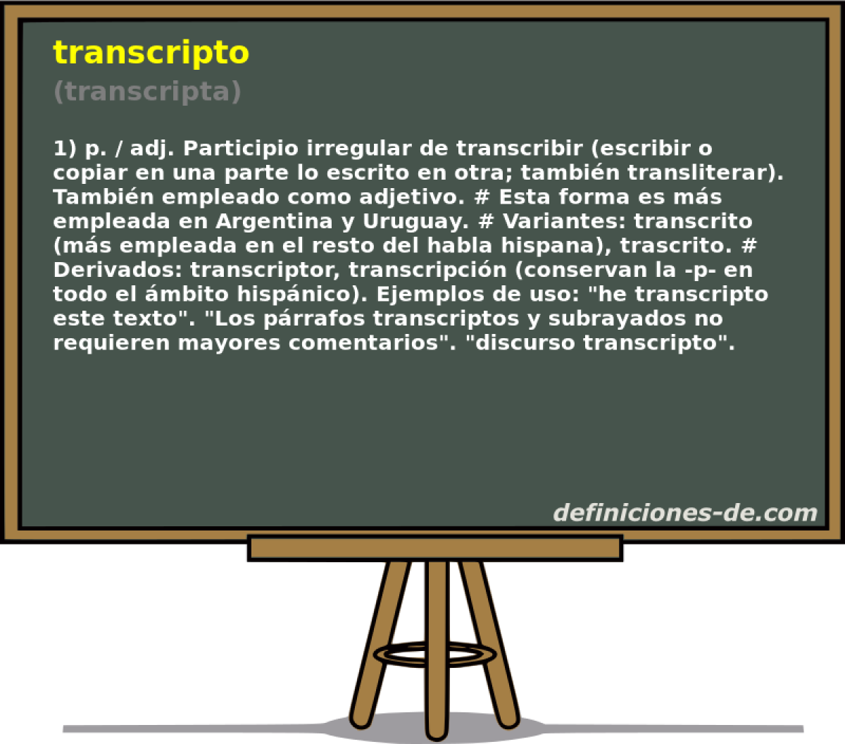 transcripto (transcripta)