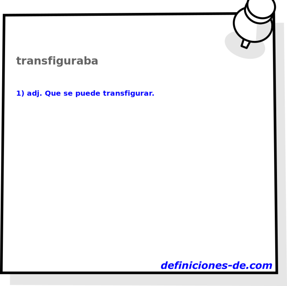 transfiguraba 