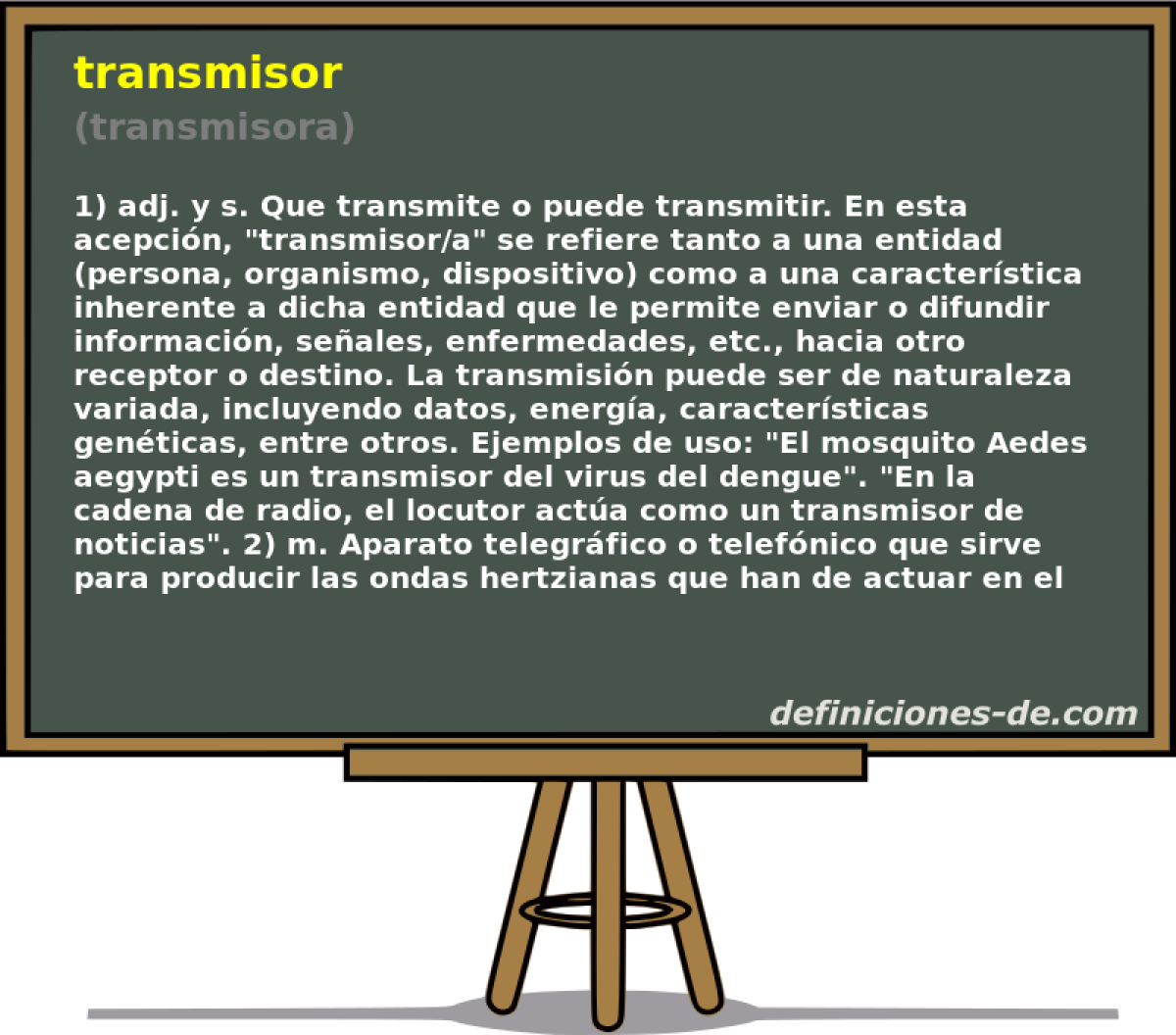 transmisor (transmisora)