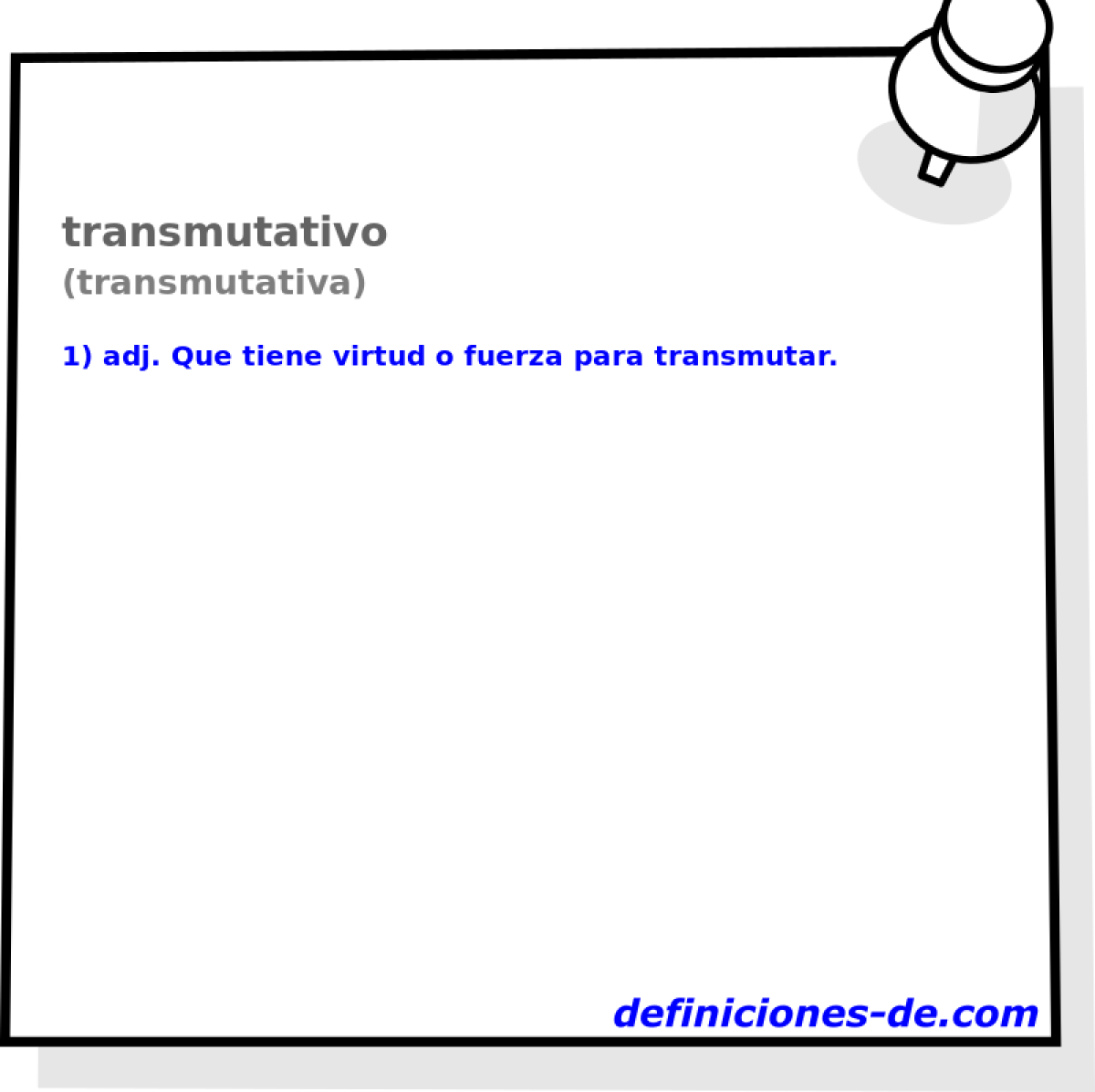 transmutativo (transmutativa)
