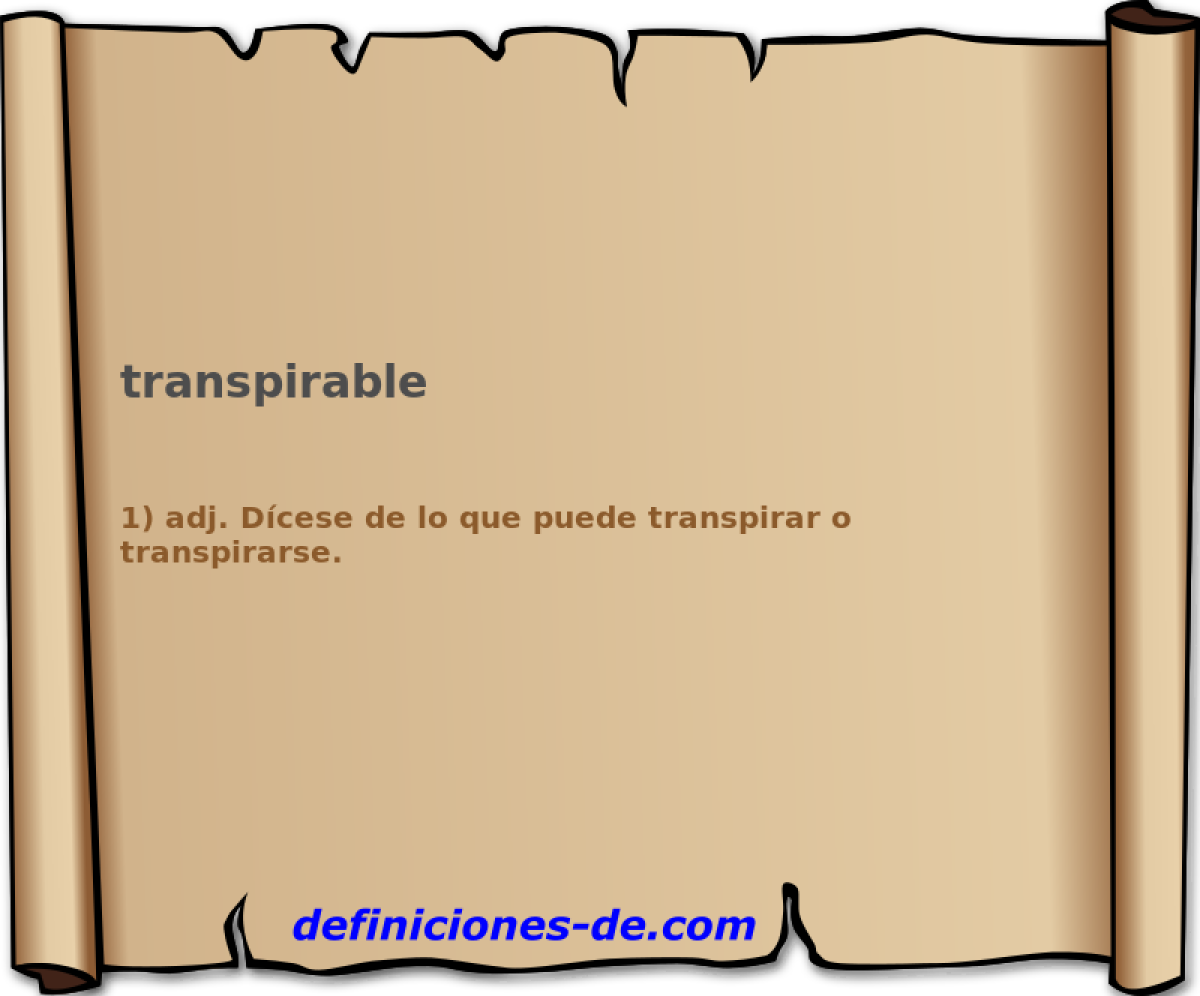 transpirable 