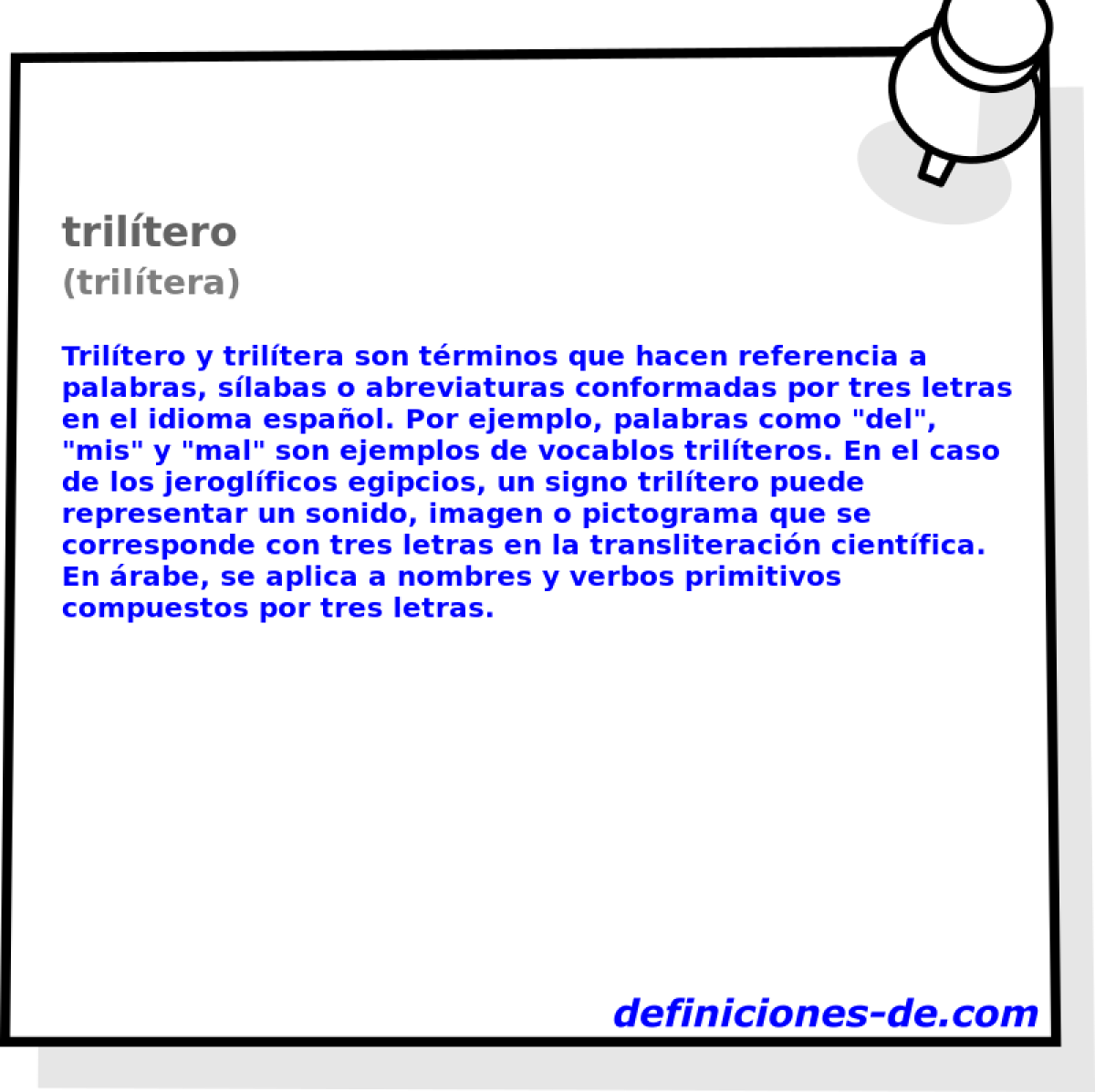triltero (triltera)