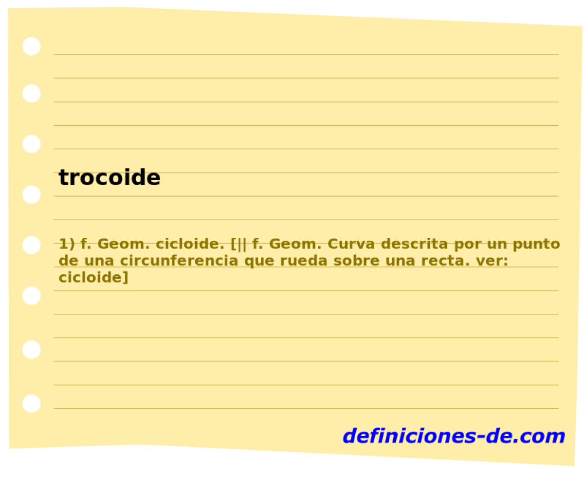 trocoide 