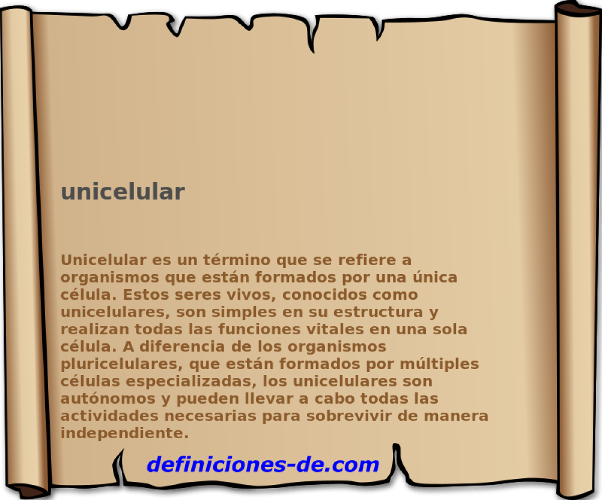 unicelular 