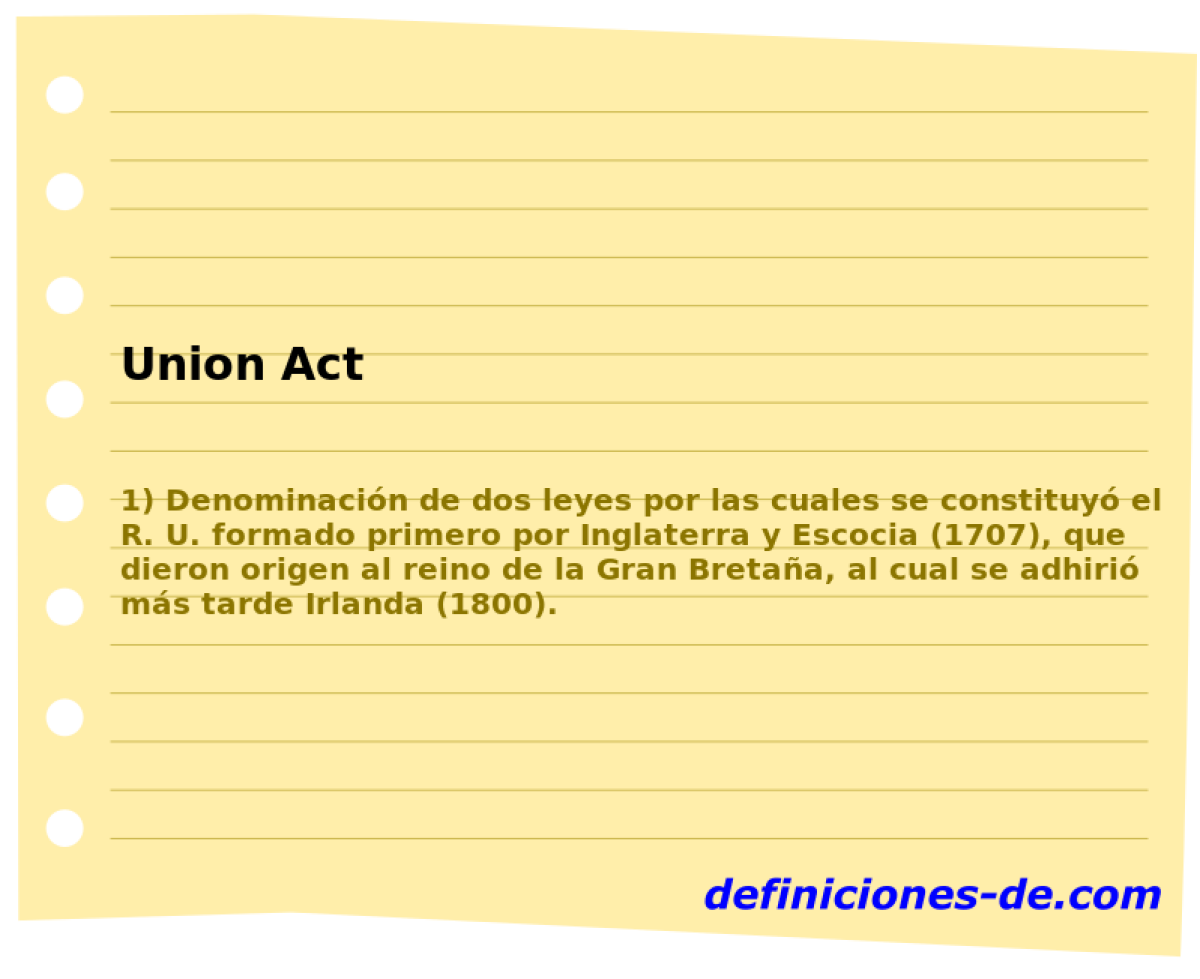 Union Act 