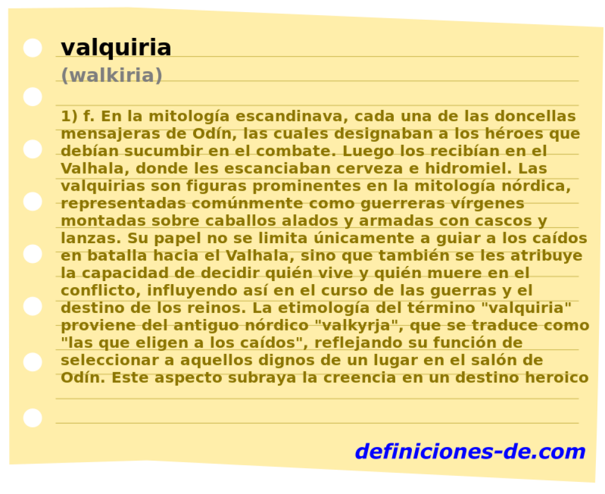 valquiria (walkiria)