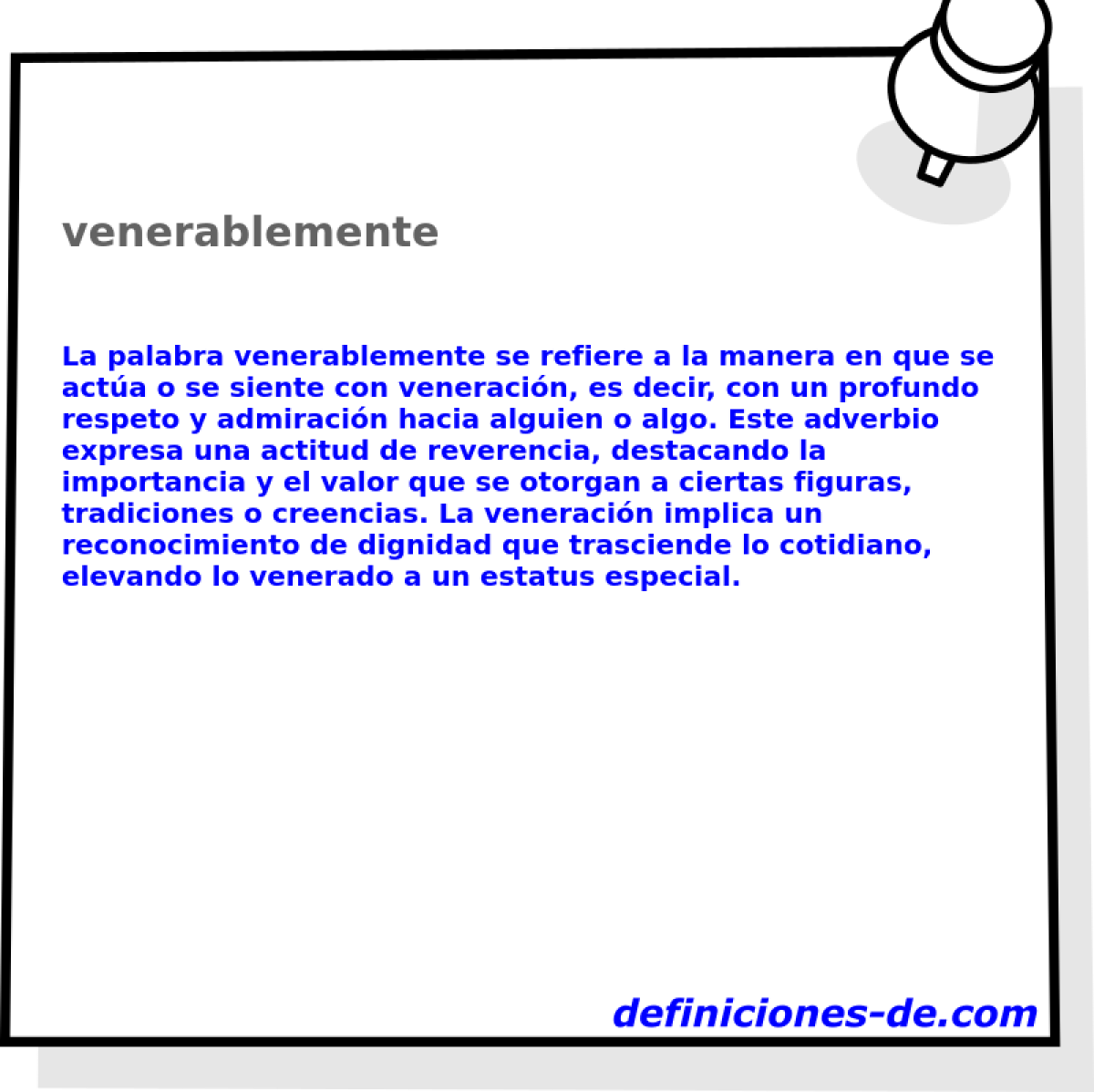 venerablemente 