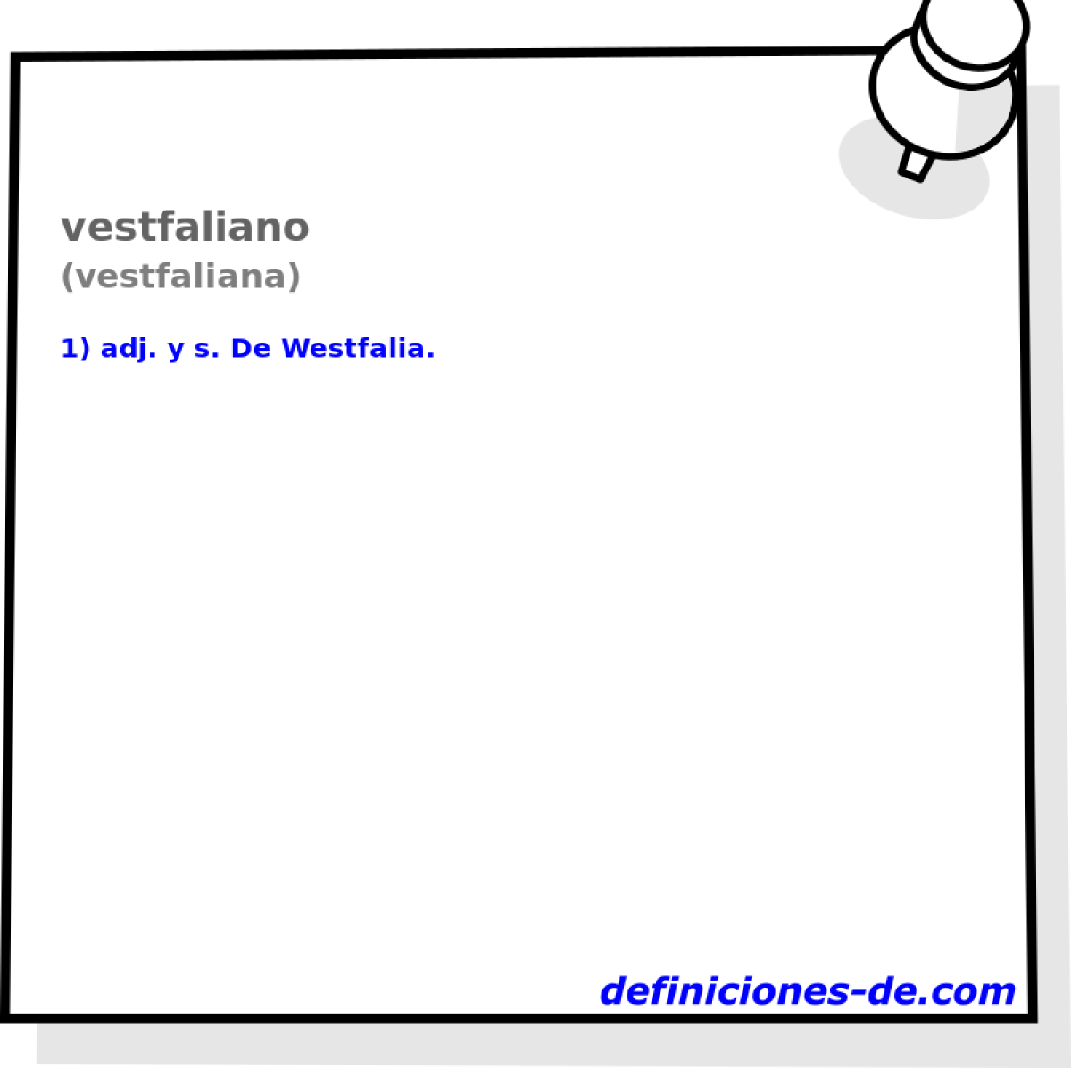 vestfaliano (vestfaliana)