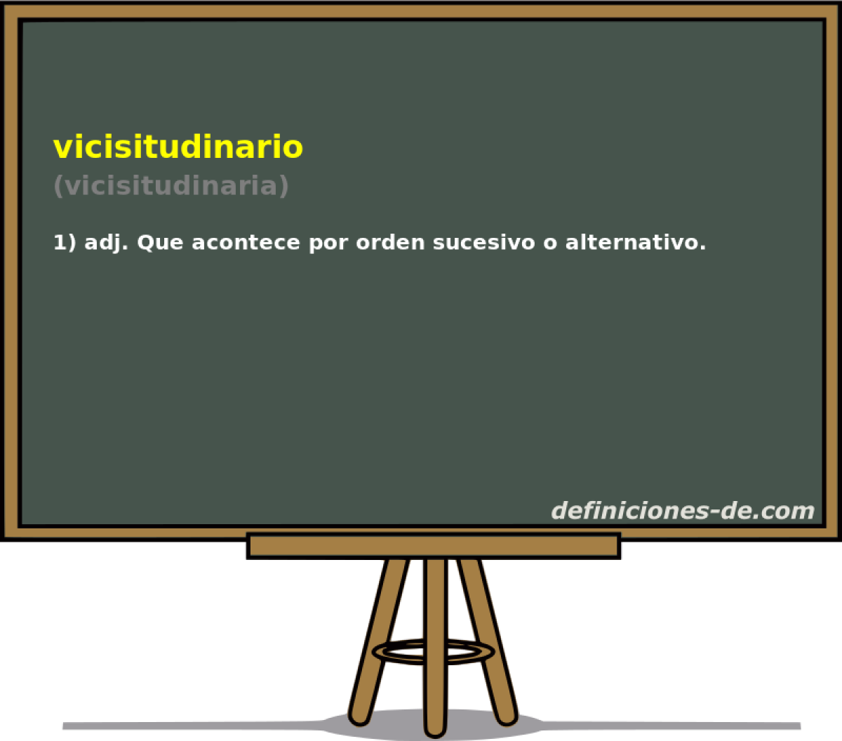 vicisitudinario (vicisitudinaria)