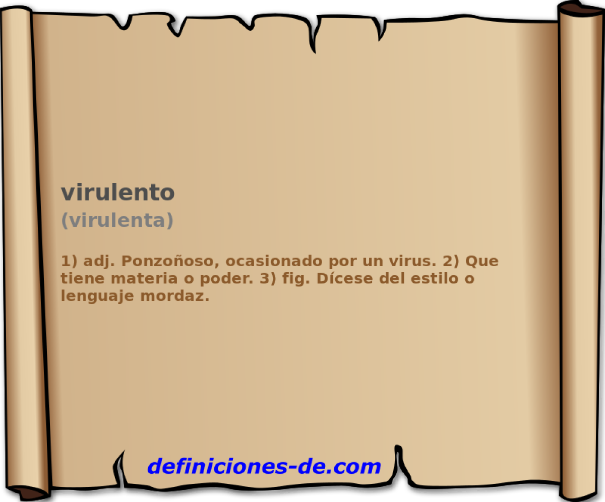 virulento (virulenta)