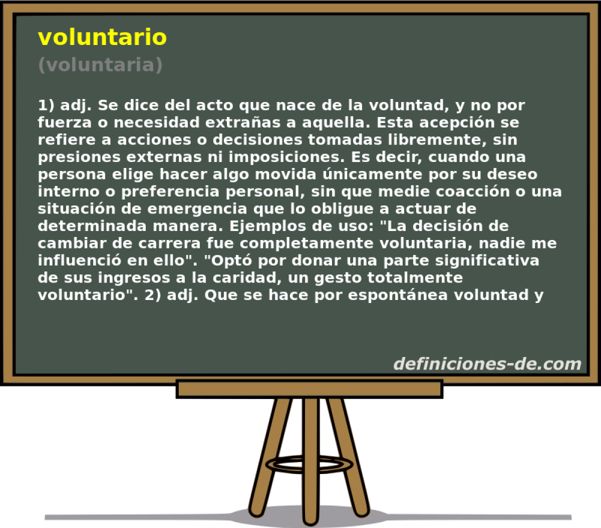 voluntario (voluntaria)