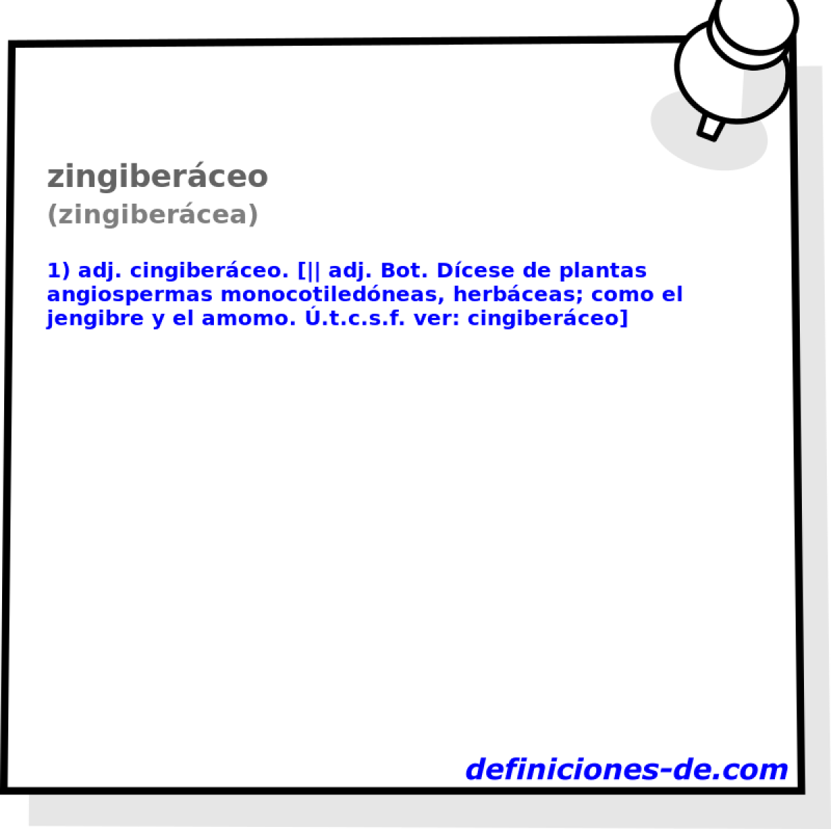 zingiberceo (zingibercea)