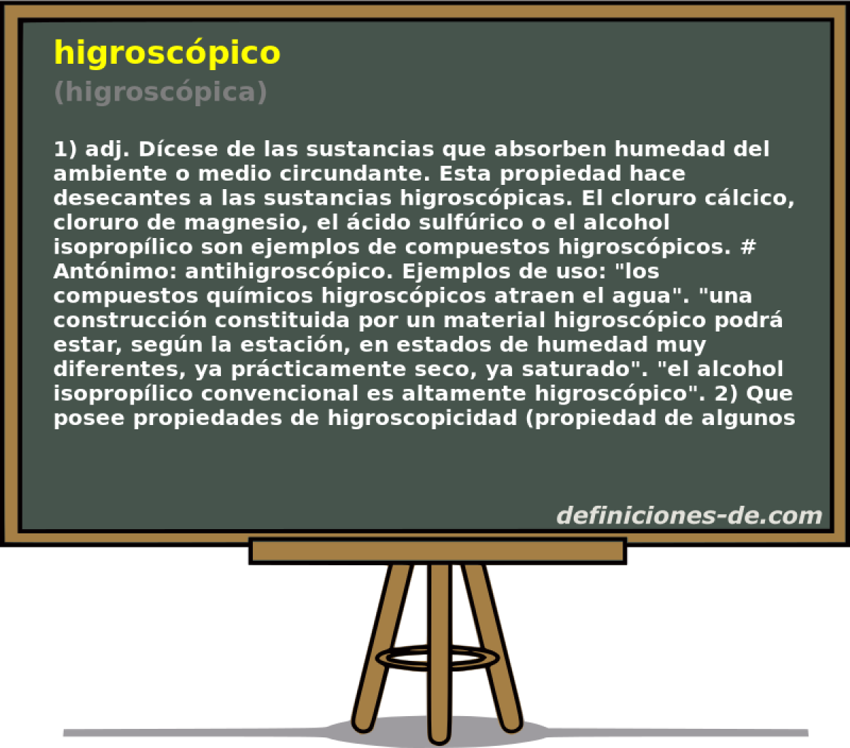 higroscpico (higroscpica)
