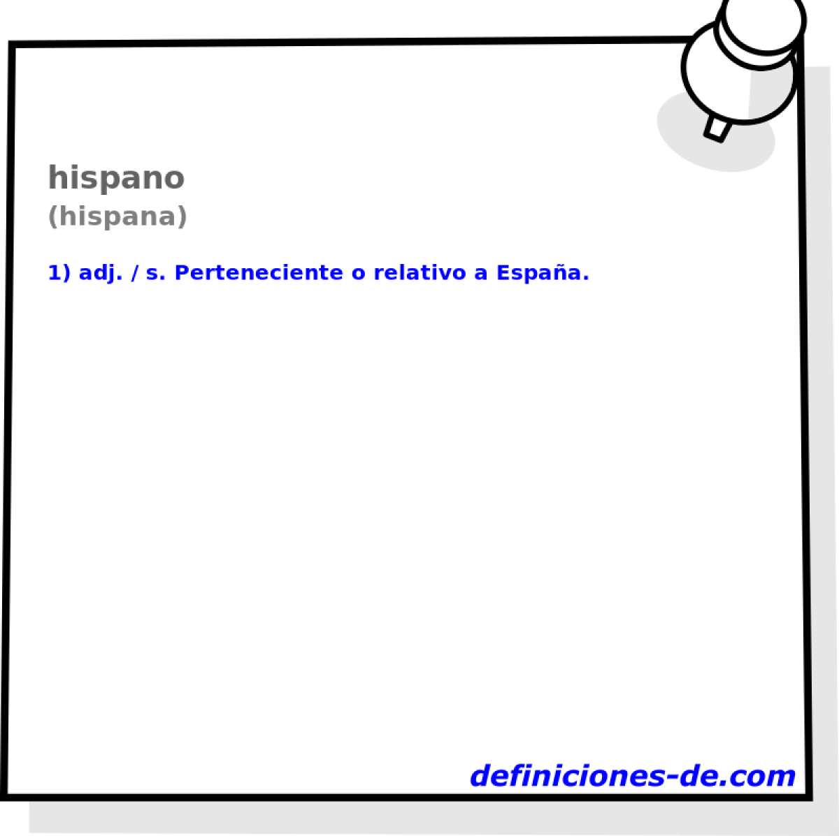 hispano (hispana)