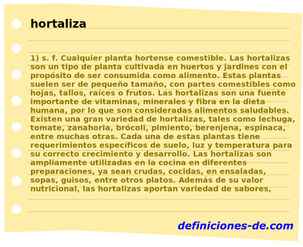 hortaliza 