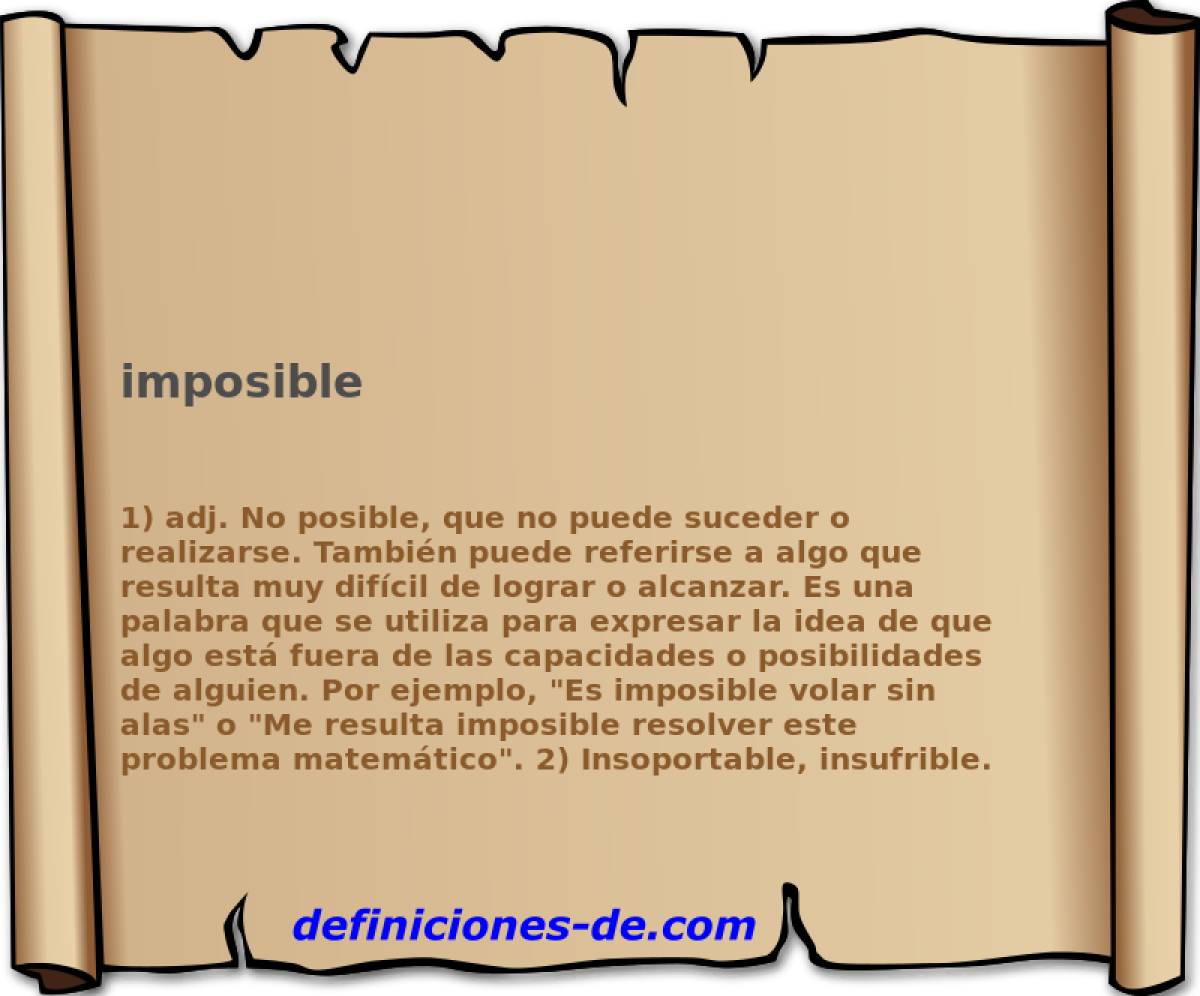imposible 