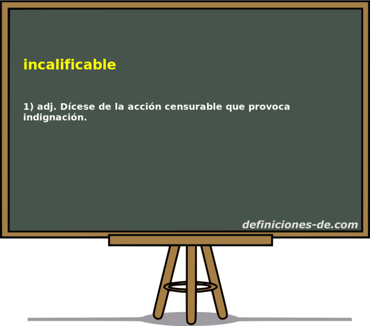 incalificable 