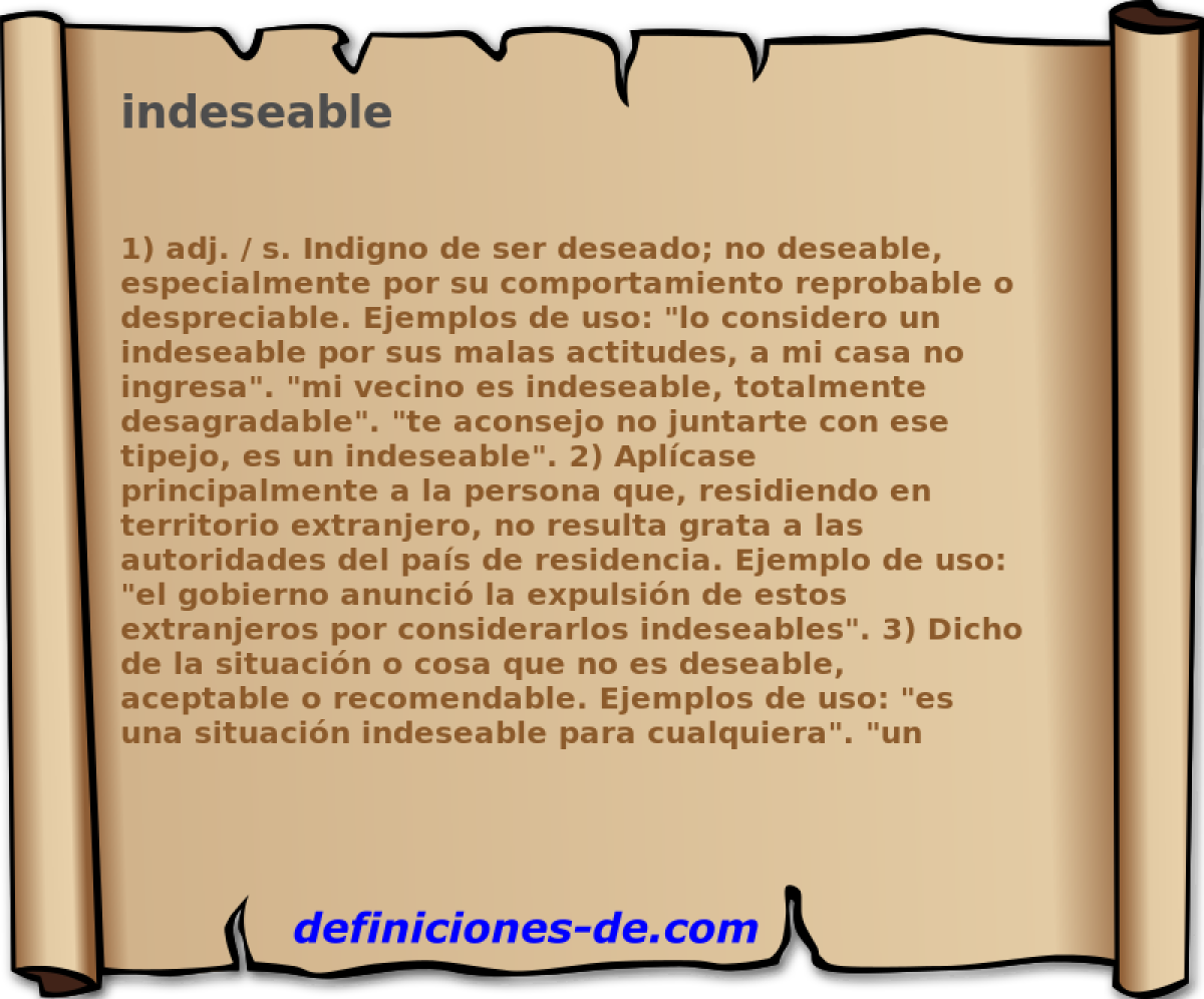 indeseable 