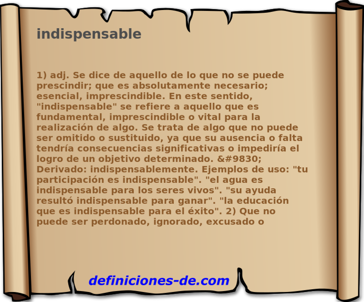 indispensable 